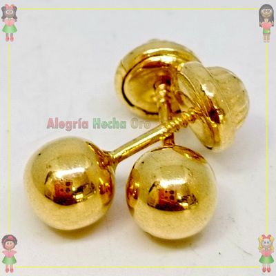 Topos bola seguridad Oro18k