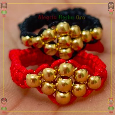 Anillos Pareja Macrame Oro18k