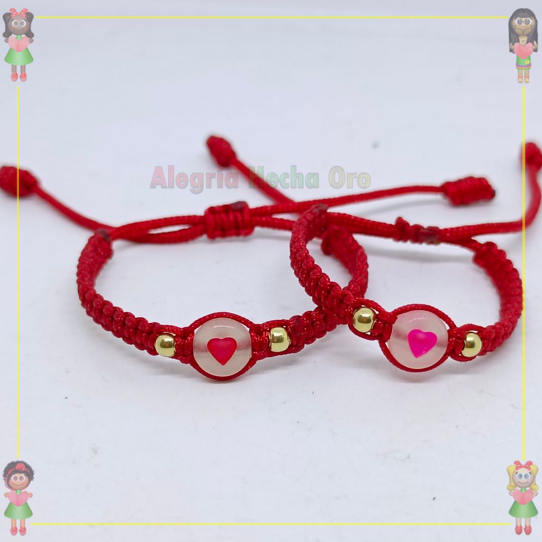 Duo de Pulseras Macrame Oro18k