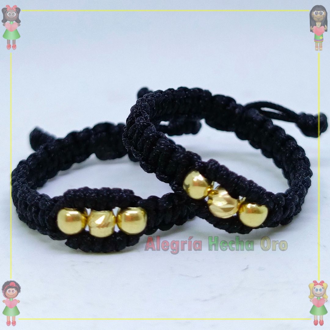 Anillos Pareja Macrame Oro18k