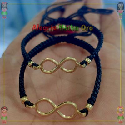 Pulseras Pareja Macrame Oro18k