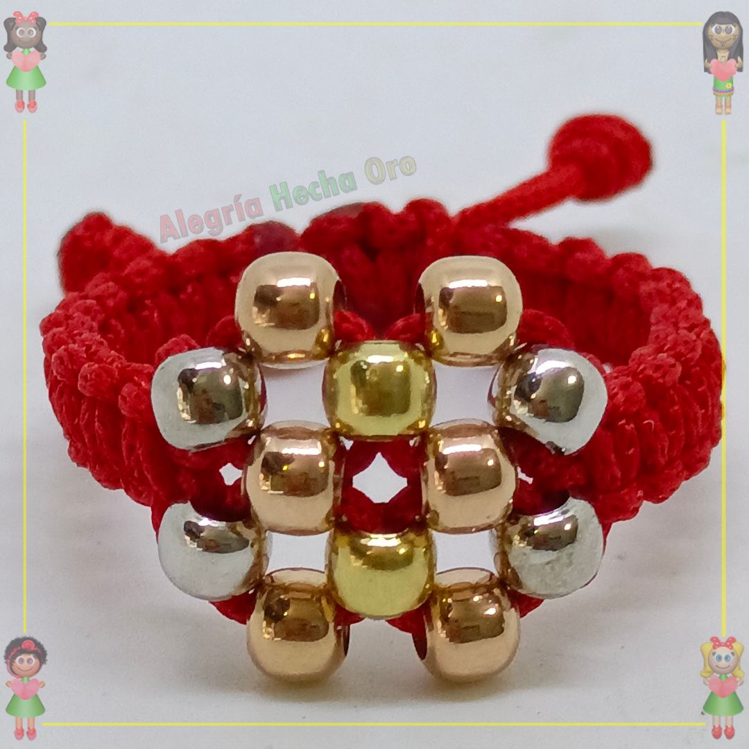 Anillo Tejido Macrame Oro18k