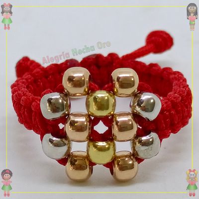 Anillo Tejido Macrame Oro18k