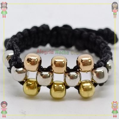 Anillo Tejido Macrame Oro18k