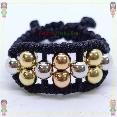 Anillo Tejido Macrame Oro18k