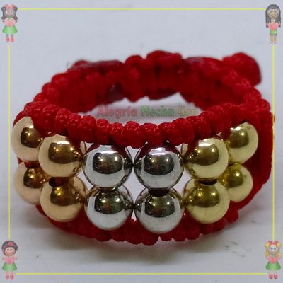 Anillo Tejido Macrame Oro18k