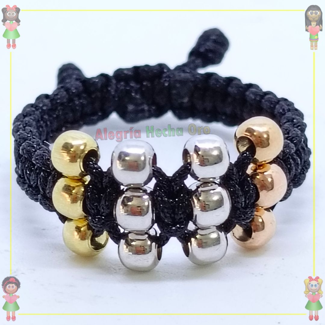 Anillo Tejido Macrame Oro18k