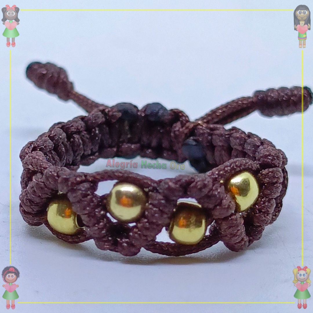 Anillo Tejido Macrame Oro18k