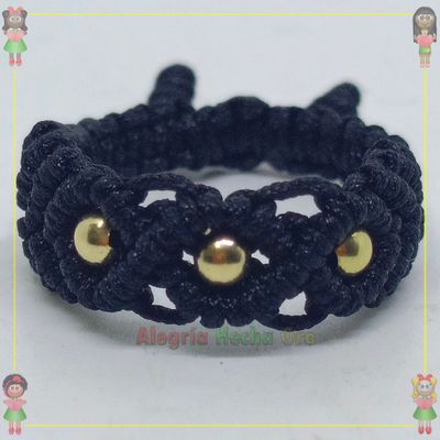 Anillo Tejido Macrame Oro18k