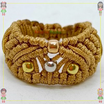 Anillo Tejido Macrame Oro18k