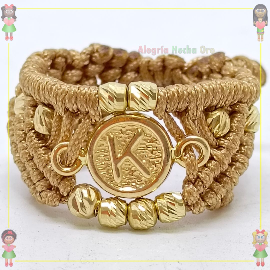 Anillo Tejido Macrame Oro18k