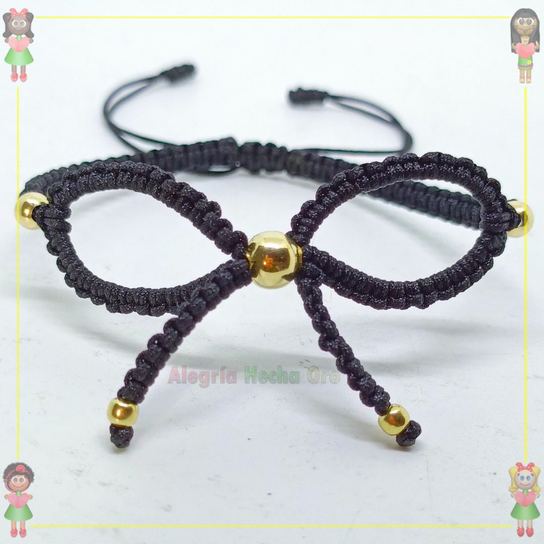 Pulsera Tejida Macrame Oro18k
