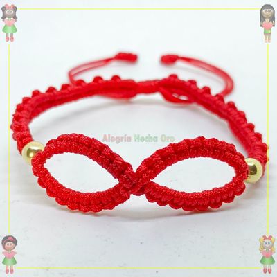 Pulsera Tejida Macrame Oro18k