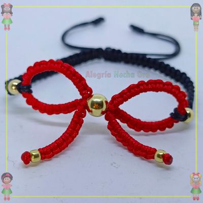 Pulsera Tejida Macrame Oro18k