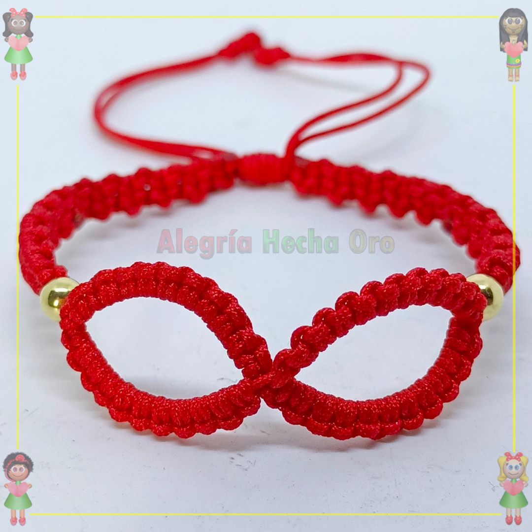 Pulsera Tejida Macrame Oro18k