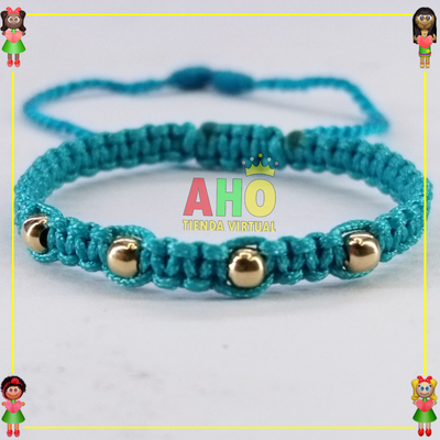 Pulseras Macrame Oro18k