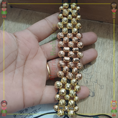 Pulsera Tejida Macrame Oro18k