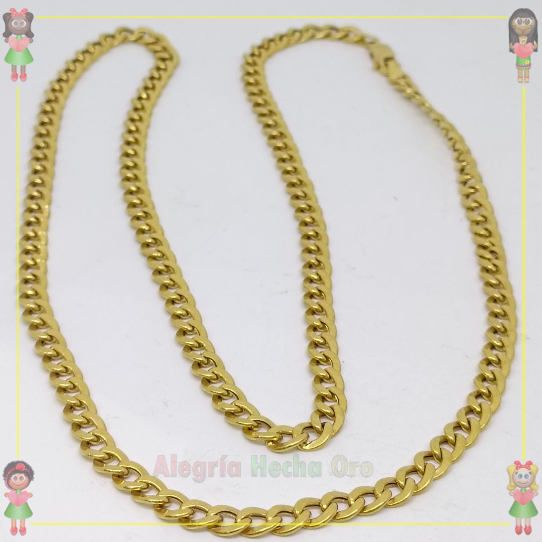 Cadena Cubana Oro18K