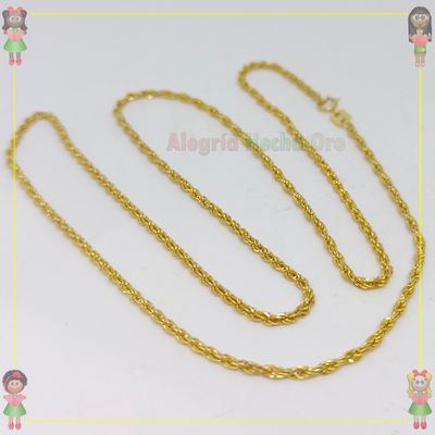 Cadena Lazo Oro Italiano 18K