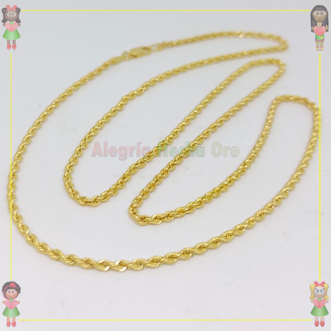 Cadena Lazo Oro Italiano 18K