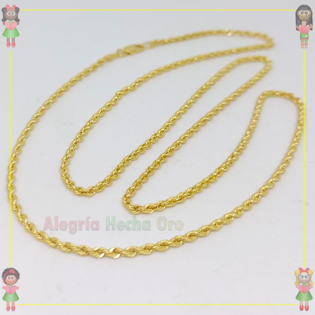 Cadena Lazo Oro Italiano 18K