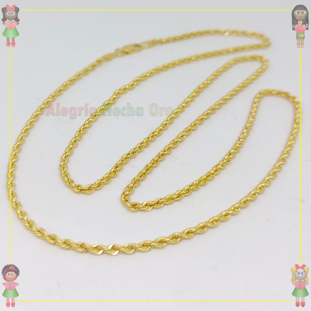 Cadena Lazo Oro Italiano 18K