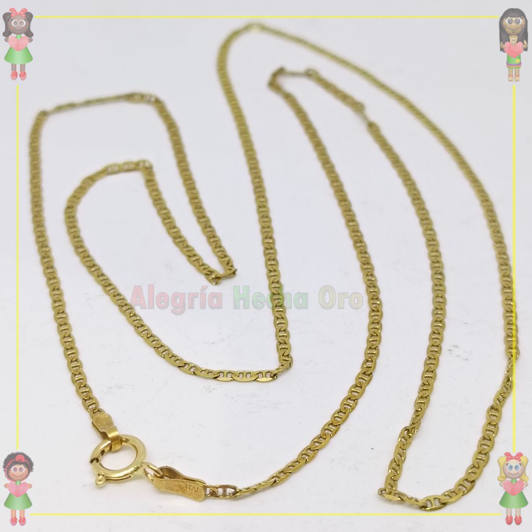Cadena Plana Oro Italiano 18K