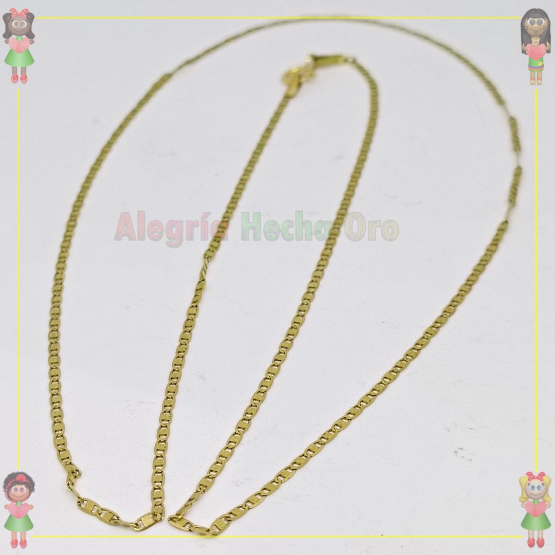 Cadena Plana Oro Italiano 18K