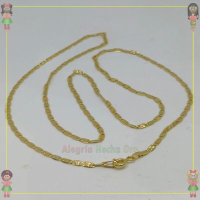 Cadena Plana Oro Italiano 18K