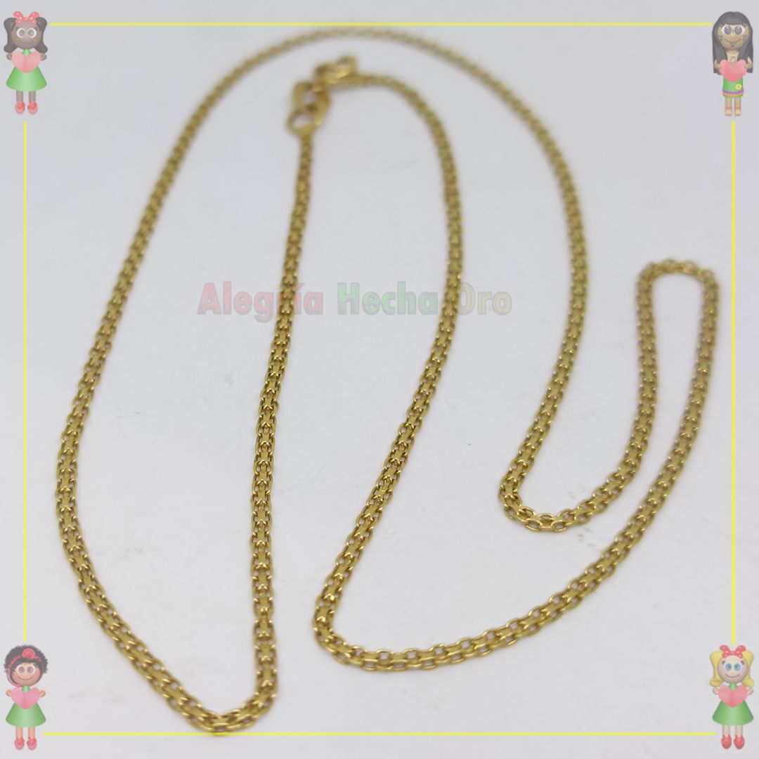 Cadena Tejido Chino Oro Italiano 18K