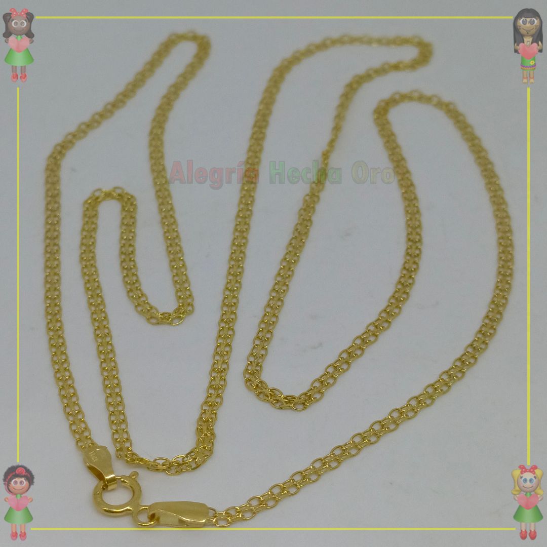 Cadena Tejido Chino Oro Italiano 18K