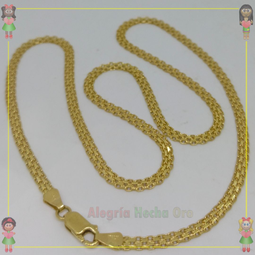 Cadena Tejido Chino Oro Italiano 18K