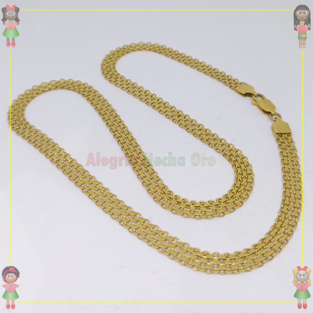 Cadena Tejido Chino Oro Italiano 18K