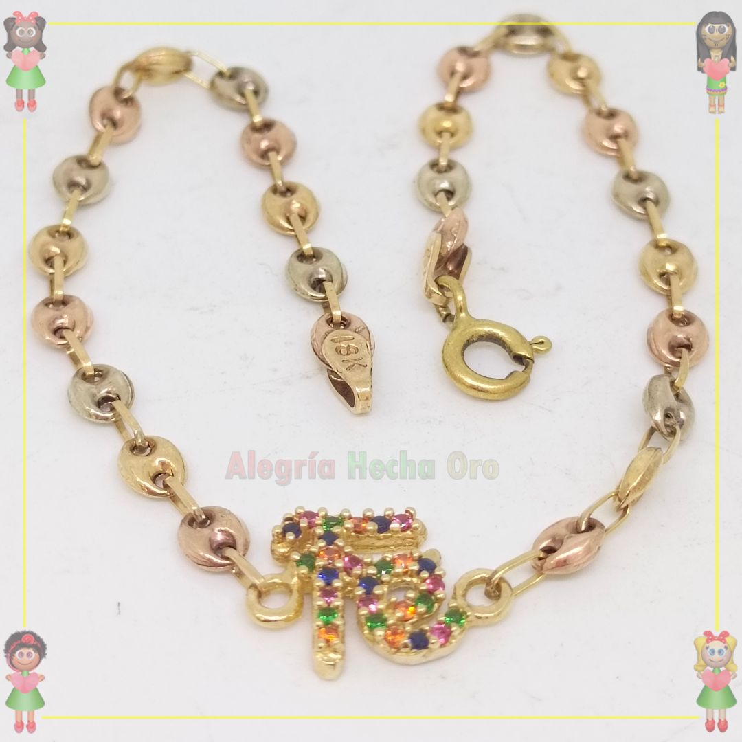 Pulsera Nacional Oro18k
