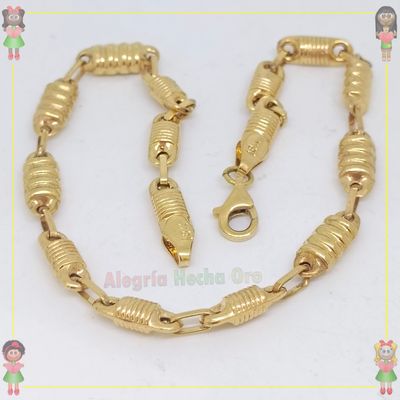 Pulsera Rustica Oro18k