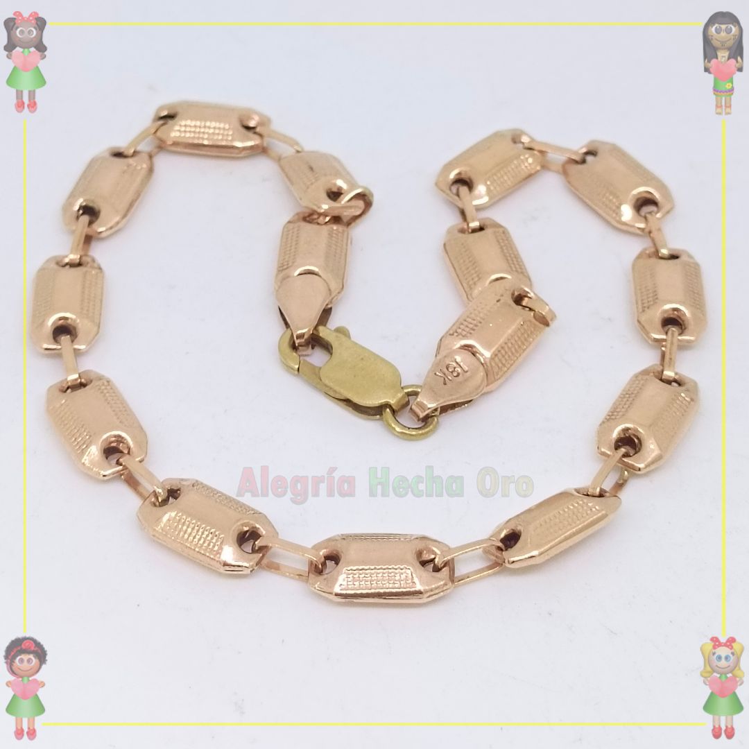 Pulsera Rustica Oro18k