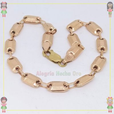 Pulsera Rustica Oro18k
