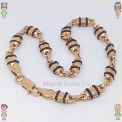 Pulsera Rustica Oro18k