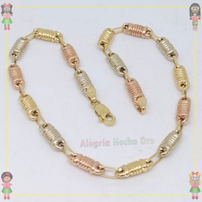 Pulsera Rustica Oro18k