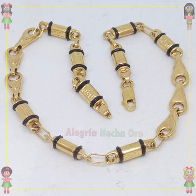 Pulsera Rustica Oro18k