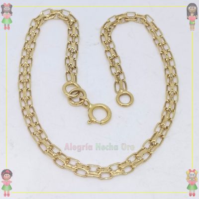 Pulsera Tejido Chino Oro18k