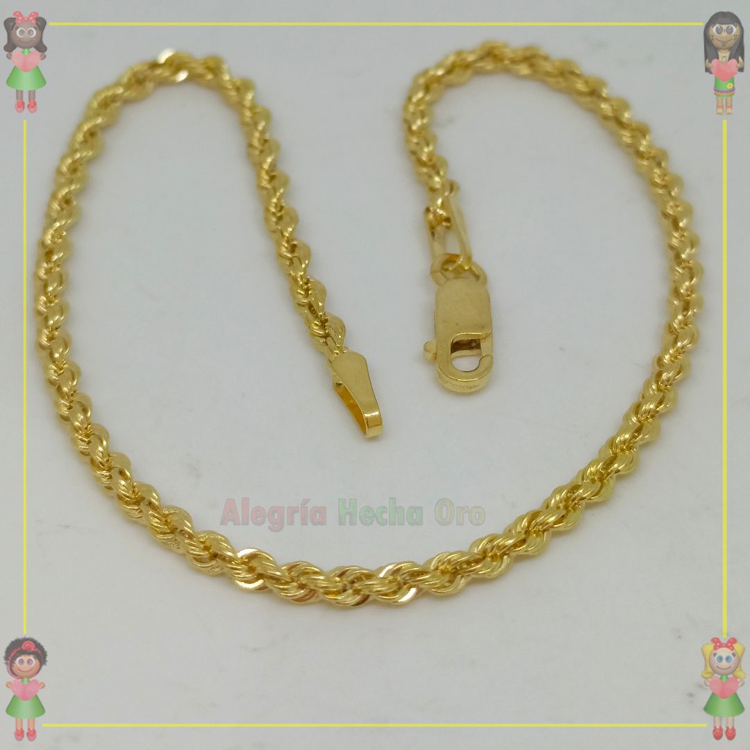 Pulsera Lazo Oro italiano 18k