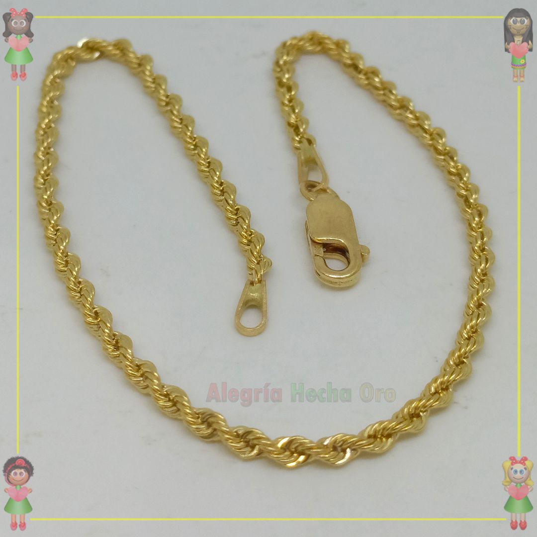 Pulsera Lazo Oro italiano 18k