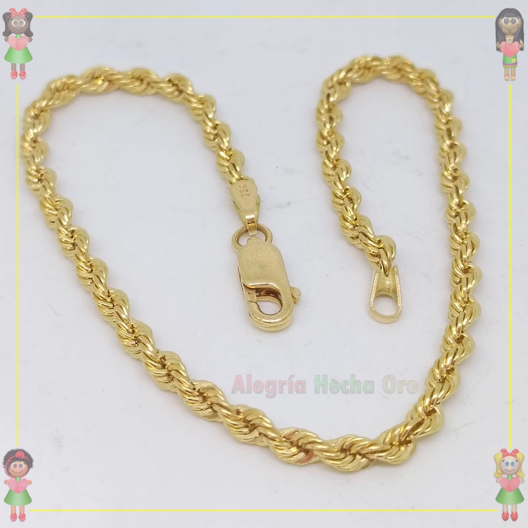 Pulsera Lazo Oro italiano 18k