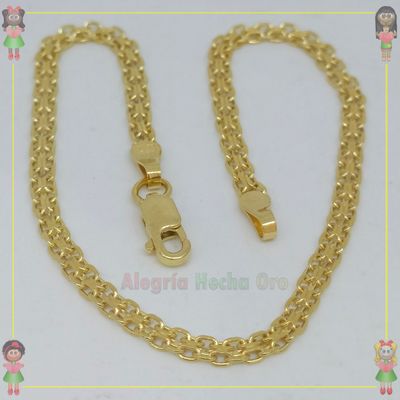 Pulsera Tejido Chino Oro italiano 18k