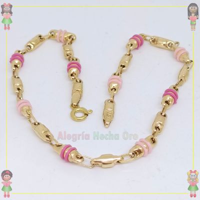 Tobillera Rustica Oro18k