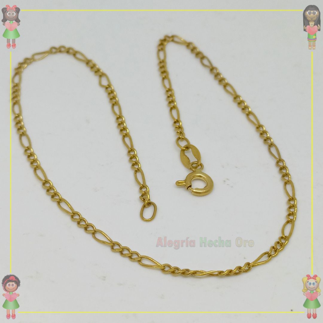 Tobillera Escalera Italiano Oro18k