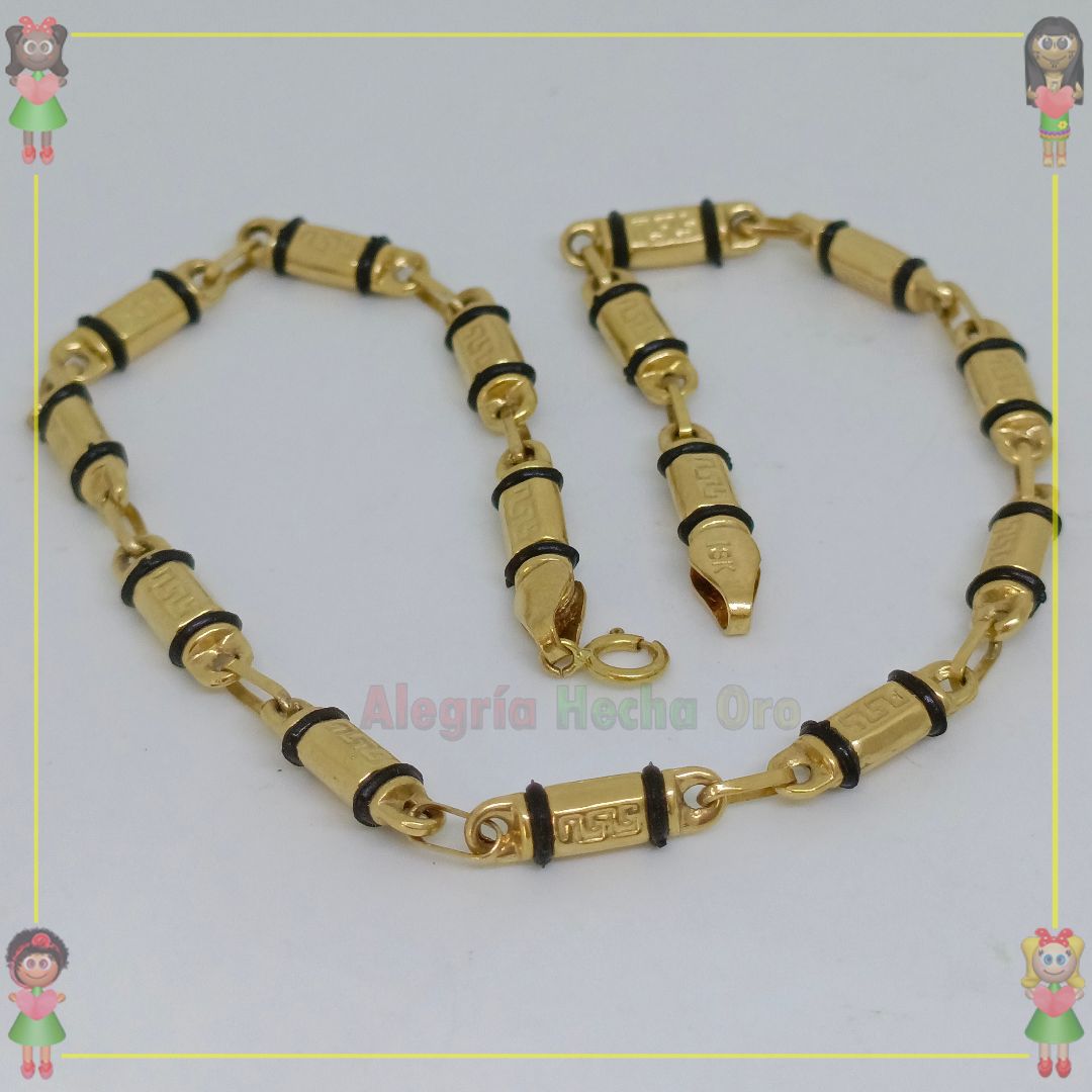 Tobillera Rustica Oro18k