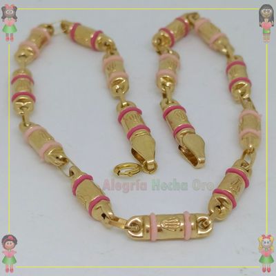 Tobillera Rustica Oro18k