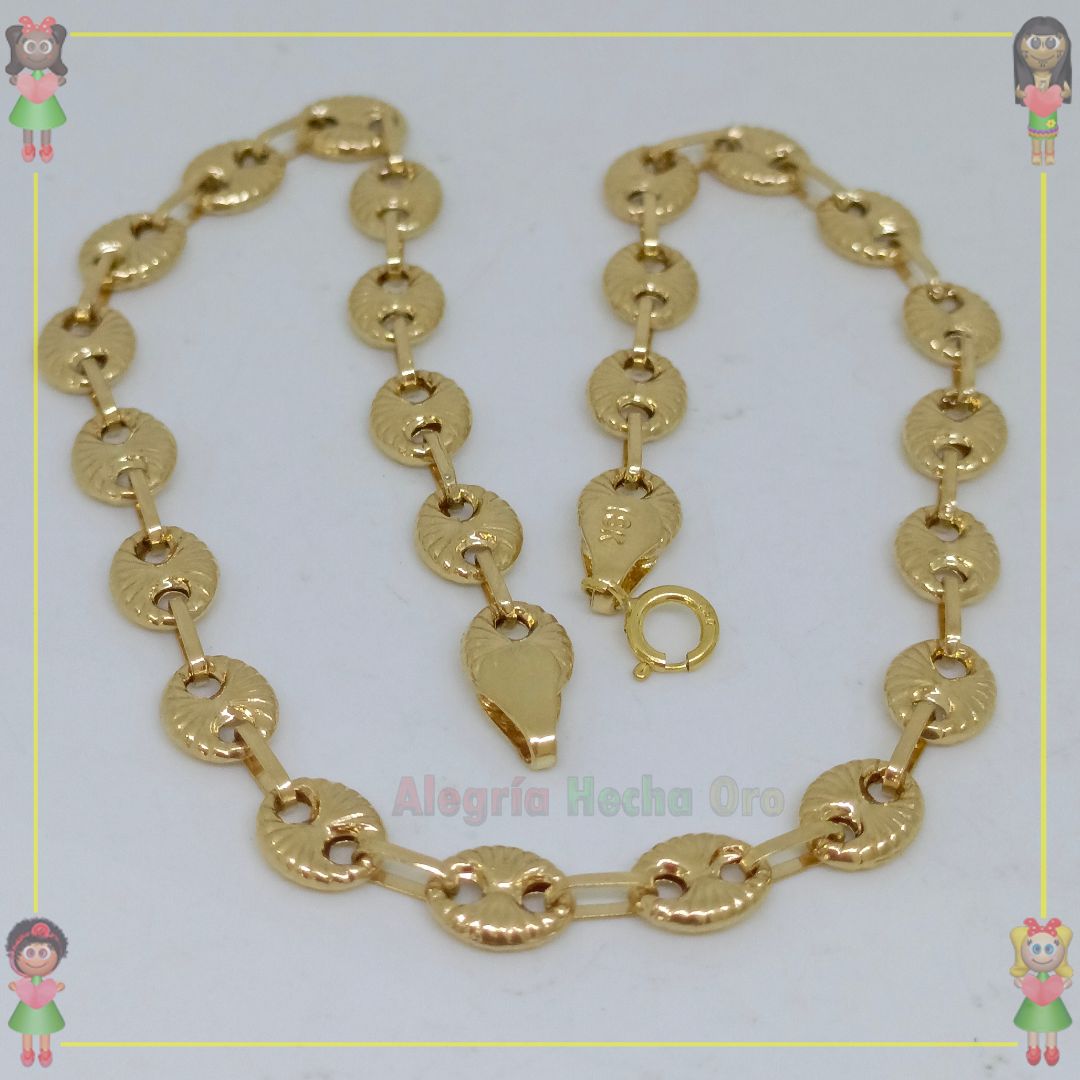 Tobillera en Oro18k
